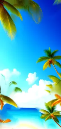 Bring the beauty of a tropical paradise onto your phone with this stunning live wallpaper