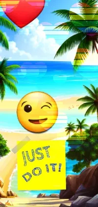 palm tree emoji wallpaper
