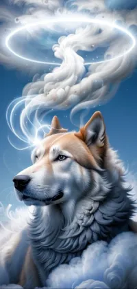 Sky Cloud Dog Live Wallpaper
