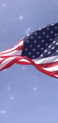 Sky Cloud Flag Of The United States Live Wallpaper