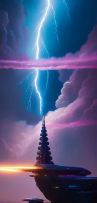 Sky Cloud Lightning Live Wallpaper