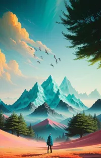 Sky Cloud Mountain Live Wallpaper