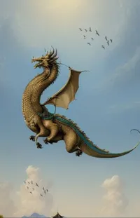 Sky Cloud Mythical Creature Live Wallpaper