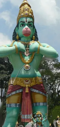 Sky Cloud Statue Live Wallpaper