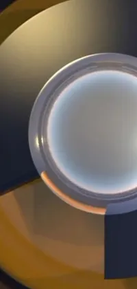 This live wallpaper features a mesmerizing circular light in a dark room