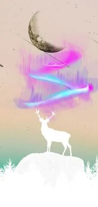 Sky Deer Art Live Wallpaper