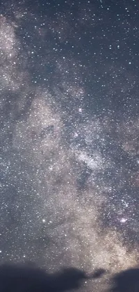 This live wallpaper features a mesmerizing night sky filled with countless stars, captured in a medium closeup portrait for a perfect fit on an iPhone 15 screen
