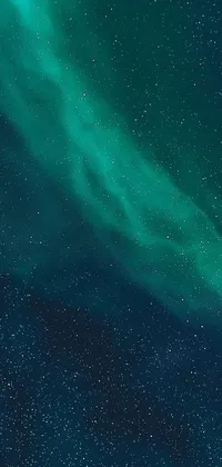 This live wallpaper features a plane soaring through a sky of stunning auroras and a backdrop of stars in high-resolution 4K detail