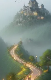 Sky Fog Nature Live Wallpaper