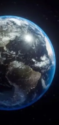 Experience the beauty of Earth from a unique perspective with a stunning live wallpaper for your phone