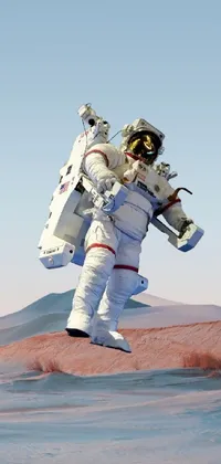 Sky Helmet Astronaut Live Wallpaper
