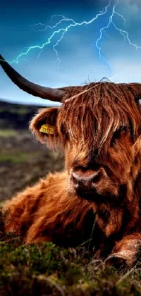 Sky Highland Bull Live Wallpaper