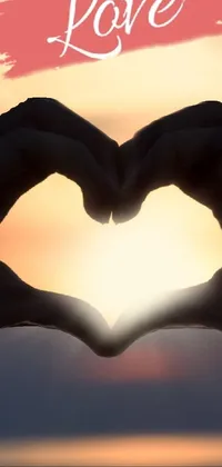 love heart hands  Live Wallpaper