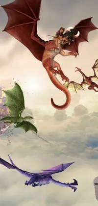 Sky Light Mythical Creature Live Wallpaper
