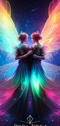 fairies in love wallpaper