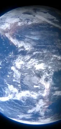 This captivating phone live wallpaper features a high-quality picture of the Earth taken from space