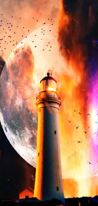 Sky Lighthouse Tower Live Wallpaper