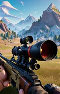 Sky Mountain Shooter Game Live Wallpaper