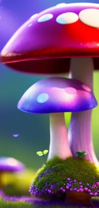 Sky Mushroom Light Live Wallpaper