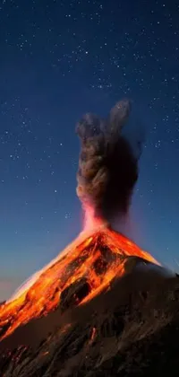 volcano wallpaper iphone