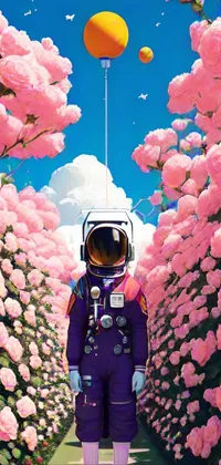 Sky People In Nature Flower Live Wallpaper