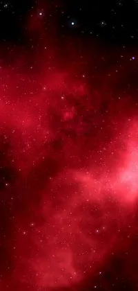 Enhance the look of your phone screen with this stunning live wallpaper! Featuring a mesmerizing red space filled with an abundance of bright stars twinkling in the background