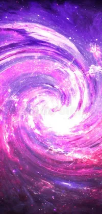 Transform your phone with this mesmerizing spiral galaxy live wallpaper