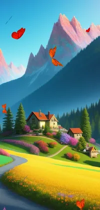 Sky Plant Mountain Live Wallpaper