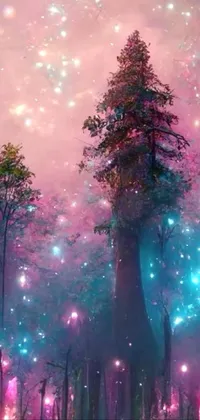 Immerse your phone in a magical forest with this live wallpaper