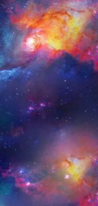 This live wallpaper features colorful and mesmerizing space art, perfect for lovers of galaxies and astronomy