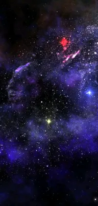This space-themed live wallpaper shows a beautiful array of stars in a cosmic sky design