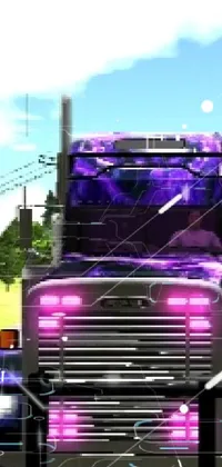 Sky Purple Automotive Lighting Live Wallpaper