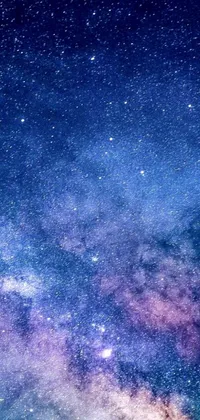 Transform your phone home screen into a mesmerizing sky filled with an array of shining stars and a high-definition microscopic photo with this live wallpaper