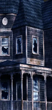 The phone live wallpaper lets you amp up your device with a haunting gothic scene of a run-down wooden house