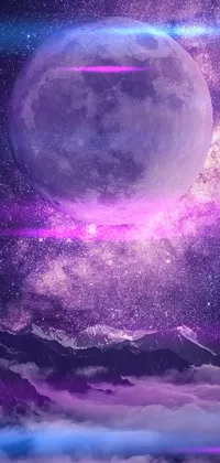 Sky Purple Light Live Wallpaper