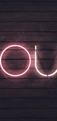 The "You" phone live wallpaper is a visually stunning design that includes a neon sign spelling out "you"