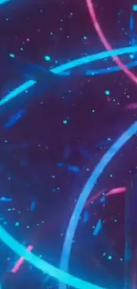 Immerse yourself in a mesmerizing live wallpaper featuring a close up of a cell phone, revealing a holographic interface with flickering blue particles