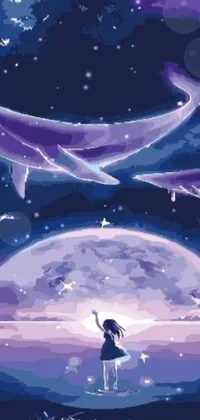 Sky Purple Light Live Wallpaper