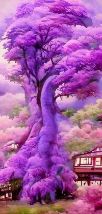 Sky Purple Nature Live Wallpaper