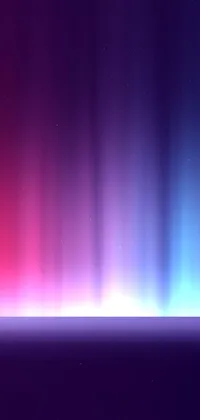 This phone live wallpaper showcases a vibrant, abstract digital art design of swirling blue and purple lights against a black background bar