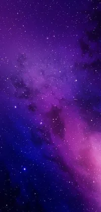 This live phone wallpaper showcases a stunning celestial display with a beautiful purplish tint