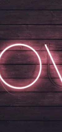 Transform your phone's home screen with this stunning live wallpaper featuring a neon sign that displays the word "love" set against a wooden wall