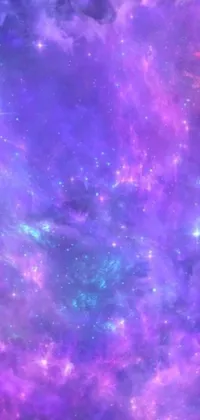 If you're a fan of celestial aesthetics, look no further than this purple and blue live wallpaper