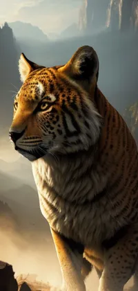Sky Siberian Tiger Tiger Live Wallpaper