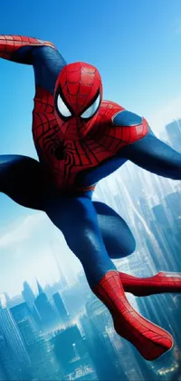 Sky Spider-man Azure Live Wallpaper