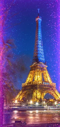 Sky Tower Purple Live Wallpaper