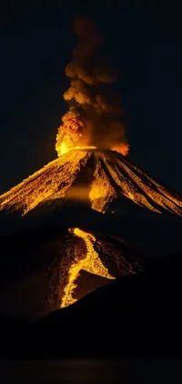 Sky Types Of Volcanic Eruptions Volcano Live Wallpaper