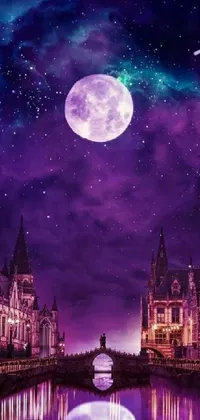 200+] Purple Night Sky Wallpapers