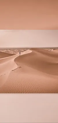 Enhance your mobile device with this stunning desert-themed live wallpaper