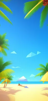 Looking for a serene live wallpaper for your phone? Look no further than this sunny beach paradise! With soft, realistic waves, swaying palm trees, and plenty of cozy umbrellas, you'll feel like you're relaxing on the beach every time you glance at your phone